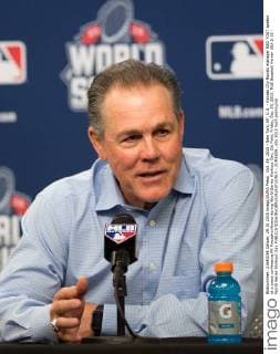 Oct. 29, 2015 - New York, NY, U.S. - Kansas City Royals manager NED YOST speaks at a press conference PK Pressekonferenz during World Series Workout Day, Citi Field, Friday, Oct. 29, 2015. MLB Baseball Herren USA 2-15 - World Series Workout Day - ZUMAb09_