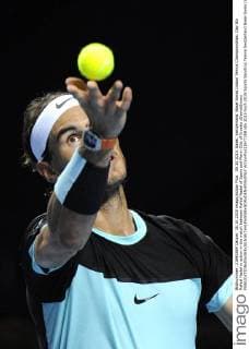 30.10.2015. Basel, Switzerland. Basel Swiss Indoor Tennis Championships. Day Six Rafael Nadal in action in the match between Rafael Nadal of Spain and Marin Cilic of Croatia xDavidxEmmx  ActionPlus11677258