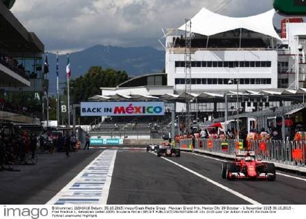 Mexican Grand Prix, Mexico City 29 October - 1 November 2015 30.10.2015 - Free Practice 1, Sebastian Vettel (GER) Scuderia Ferrari SF15-T 
