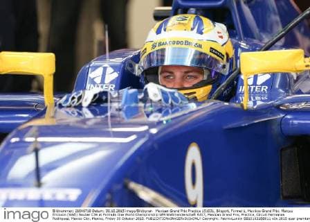 Mexican Grand Prix Practice 151031, Bilsport, Formel 1, Mexikos Grand Prix. Marcus Ericsson (SWE) Sauber C34 at Formula One World Championship WM Weltmeisterschaft Rd17, Mexican Grand Prix, Practice, Circuit Hermanos Rodriguez, Mexico City, Mexico, Friday 30 October 2015.  Copyright: PatrikxLundin BB151031BB011