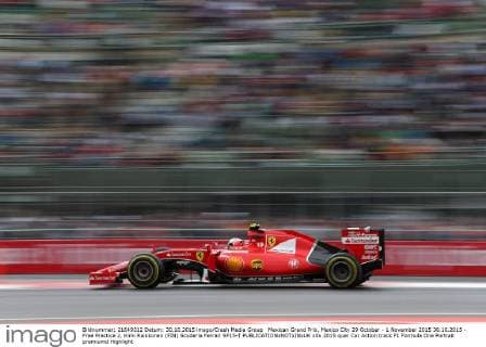Mexican Grand Prix, Mexico City 29 October - 1 November 2015 30.10.2015 - Free Practice 2, Kimi Raikkonen (FIN) Scuderia Ferrari SF15-T 