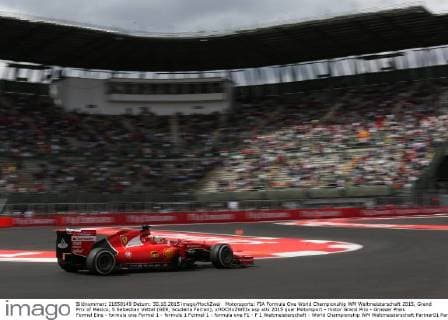 Motorsports: FIA Formula One World Championship WM Weltmeisterschaft 2015, Grand Prix of Mexico, 5 Sebastian Vettel (GER, Scuderia Ferrari), xHOCHxZWEIx