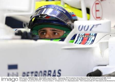 Motorsports: FIA Formula One World Championship WM Weltmeisterschaft 2015, Grand Prix of Mexico, 19 Felipe Massa (BRA, Williams Martini Racing), xHOCHxZWEIx