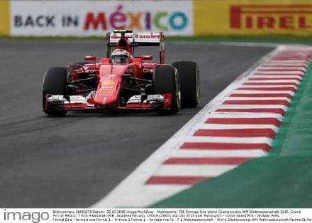 Motorsports: FIA Formula One World Championship WM Weltmeisterschaft 2015, Grand Prix of Mexico, 7 Kimi Raikkonen (FIN, Scuderia Ferrari), xHOCHxZWEIx