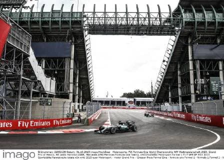 Motorsports: FIA Formula One World Championship WM Weltmeisterschaft 2015, Grand Prix of Mexico, 44 Lewis Hamilton (GBR, Mercedes AMG Petronas Formula One Team), xHOCHxZWEIx