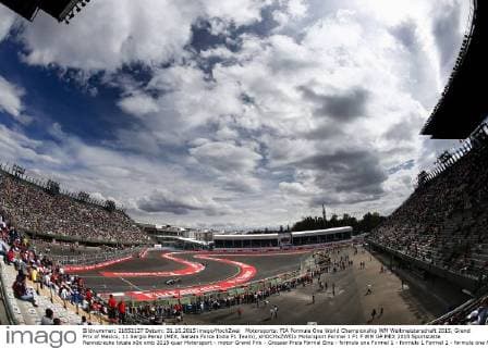 Motorsports: FIA Formula One World Championship WM Weltmeisterschaft 2015, Grand Prix of Mexico, 11 Sergio Perez (MEX, Sahara Force India F1 Team), xHOCHxZWEIx