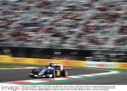 Marcus Ericsson (SWE) Sauber C34 at Formula One World Championship WM Weltmeisterschaft Rd17, Mexican Grand Prix, Practice, Circuit Hermanos Rodriguez, Mexico City, Mexico,  Copyright: PatrikxLundin BB151101BB002