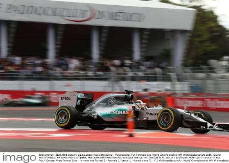 Motorsports: FIA Formula One World Championship WM Weltmeisterschaft 2015, Grand Prix of Mexico, 44 Lewis Hamilton (GBR, Mercedes AMG Petronas Formula One Team), xHOCHxZWEIx