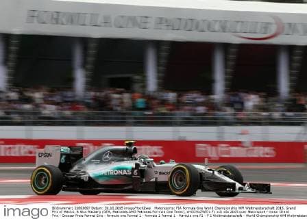 Motorsports: FIA Formula One World Championship WM Weltmeisterschaft 2015, Grand Prix of Mexico, 6 Nico Rosberg (GER, Mercedes AMG Petronas Formula One Team), xHOCHxZWEIx