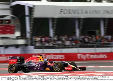 Motorsports: FIA Formula One World Championship WM Weltmeisterschaft 2015, Grand Prix of Mexico, 3 Daniel Ricciardo (AUS, Infiniti Red Bull Racing), xHOCHxZWEIx