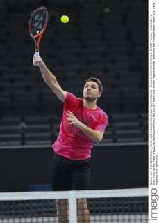 Stanislas Wawrinka training at the BNP Paribas Masters Bercy 2015, Paris Cordon Press 