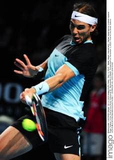 Nov. 1, 2015 - Basel, Basel, Switzerland - Rafael Nadal during a match against Roger Federer in the final of the Swiss Indoors at St. Jakobshalle in Basel, Switzerland on November 1, 2015. Final of the Swiss Indoors 2015  - ZUMAn230