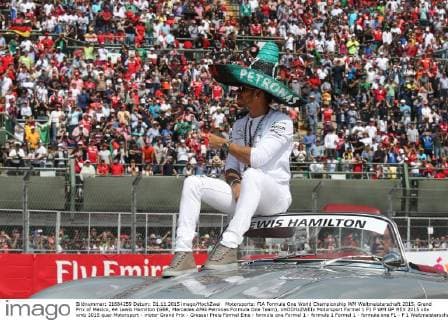 Motorsports: FIA Formula One World Championship WM Weltmeisterschaft 2015, Grand Prix of Mexico, 44 Lewis Hamilton (GBR, Mercedes AMG Petronas Formula One Team), xHOCHxZWEIx