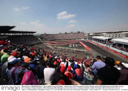 Motorsports: FIA Formula One World Championship WM Weltmeisterschaft 2015, Grand Prix of Mexico, 6 Nico Rosberg (GER, Mercedes AMG Petronas Formula One Team), 44 Lewis Hamilton (GBR, Mercedes AMG Petronas Formula One Team), xHOCHxZWEIx