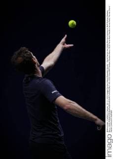 David Ferrer and Andy Murray training at BNP Paribas Masters Bercy 2015 