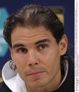 Rafael Nadal of Spain speaks with the media during a press conference PK Pressekonferenz at the BNP Paribas Masters in Paris on November 3, 2015.  PAR20151103765 DAVIDxSILPA