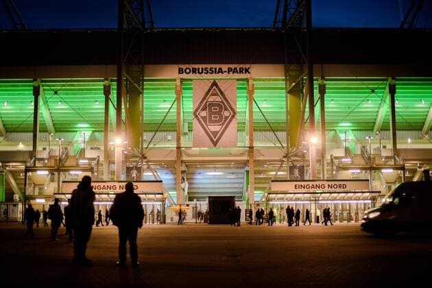 3. November 2015: Mönchengladbach, Borussia-Park: Außensicht des Borussia Park, Heimstätte von Fußball Bundesligist Borussia Mönchengladbach.