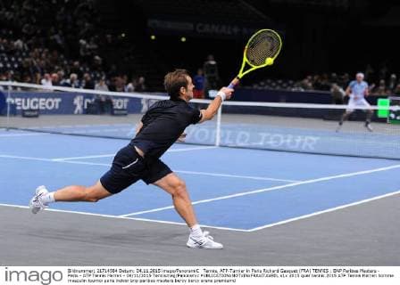 Tennis, ATP-Turnier in Paris Richard Gasquet (FRA) TENNIS : BNP Paribas Masters - Paris - ATP Tennis Herren - 04 11 2015 Tennismag Panoramic 