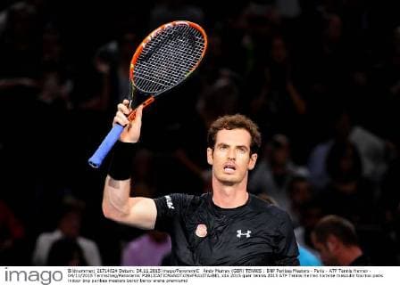 Andy Murray (GBR) TENNIS : BNP Paribas Masters - Paris - ATP Tennis Herren - 04 11 2015 Tennismag Panoramic 