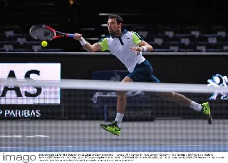 Tennis, ATP-Turnier in Paris Jeremy Chardy (FRA) TENNIS : BNP Paribas Masters - Paris - ATP Tennis Herren - 04 11 2015 Tennismag Panoramic 