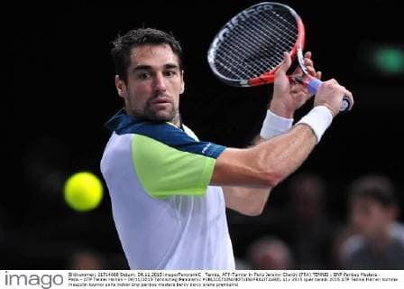 Tennis, ATP-Turnier in Paris Jeremy Chardy (FRA) TENNIS : BNP Paribas Masters - Paris - ATP Tennis Herren - 04 11 2015 Tennismag Panoramic 