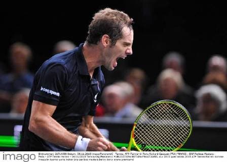 Tennis, ATP-Turnier in Paris Richard Gasquet (FRA) TENNIS : BNP Paribas Masters - Paris - ATP Tennis Herren - 04 11 2015 Tennismag Panoramic 
