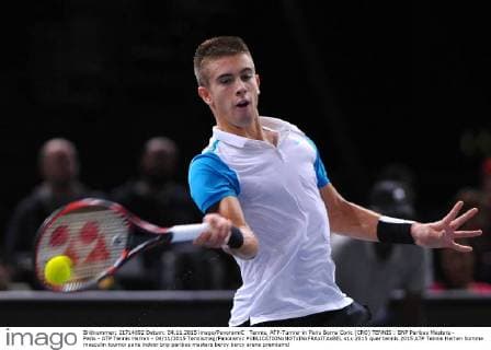 Tennis, ATP-Turnier in Paris Borna Coric (CRO) TENNIS : BNP Paribas Masters - Paris - ATP Tennis Herren - 04 11 2015 Tennismag Panoramic 