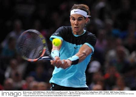Tennis, ATP-Turnier in Paris Rafael Nadal (ESP) TENNIS : BNP Paribas Masters - Paris - ATP Tennis Herren - 04 11 2015 Tennismag Panoramic 