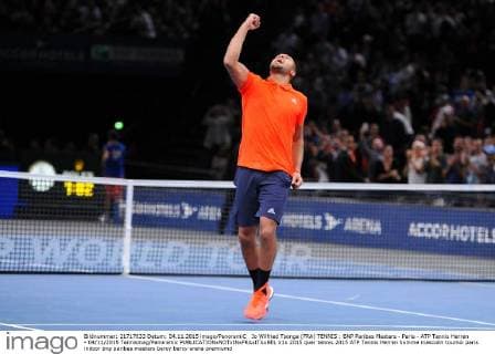 Jo Wilfried Tsonga (FRA) TENNIS : BNP Paribas Masters - Paris - ATP Tennis Herren - 04 11 2015 Tennismag Panoramic 