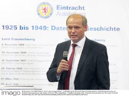 Aufarbeitung der Eintracht Braunschweig Historie, Aufarbeitung der Rolle von Eintracht Braunschweig in den Jahren 1930 bis 1950, Vorstellung . Präsident Sebastian Ebel, Eintracht Braunschweig