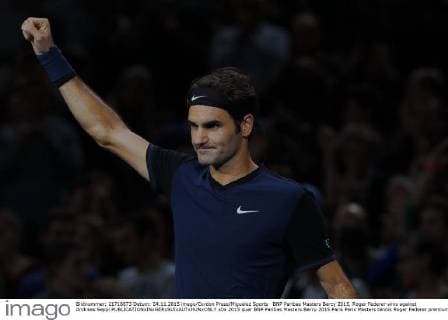 BNP Paribas Masters Bercy 2015, Roger Federer wins against Andreas Seppi 