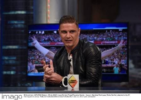 Joaquin Sanchez Rodriguez (Betis Sevilla) attends to the El Hormiguero tv show. 