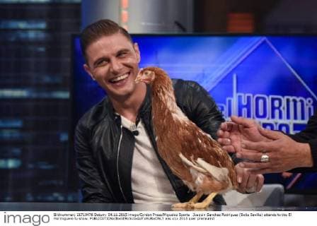 Joaquin Sanchez Rodriguez (Betis Sevilla) attends to the El Hormiguero tv show. 