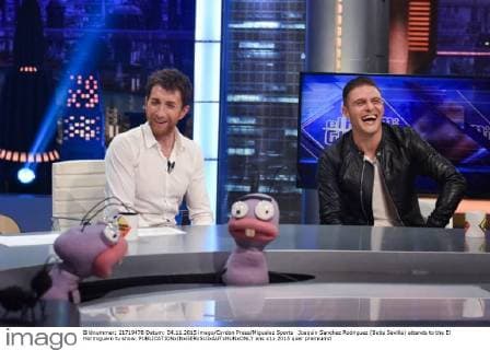 Joaquin Sanchez Rodriguez (Betis Sevilla) attends to the El Hormiguero tv show. 