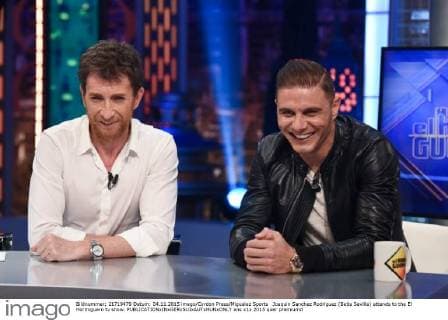 Joaquin Sanchez Rodriguez (Betis Sevilla) attends to the El Hormiguero tv show. 