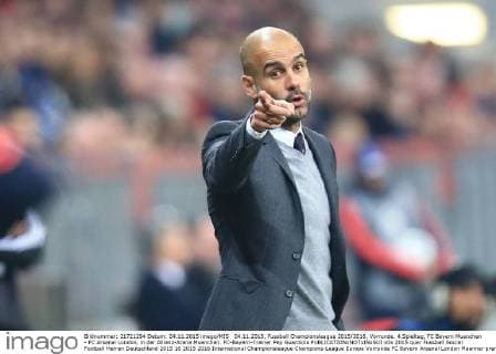 04.11.2015, Fussball Championsleague 2015 2016, Vorrunde, 4.Spieltag, FC Bayern Muenchen - FC Arsenal London, in der Allianz-Arena Muenchen. FC-Bayern-Trainer Pep Guardiola 