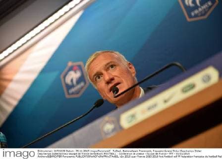 Fußball, Nationalteam Frankreich, Pressekonferenz Didier Deschamps Didier Deschamps (selectionneur equipe de France de football) FOOTBALL : Conference de presse - Equipe de France - FFF - 05 11 2015 AnthonyBIBARD FEP Panoramic 
