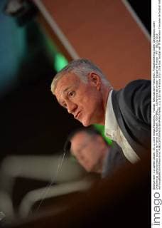 Fußball, Nationalteam Frankreich, Pressekonferenz Didier Deschamps Didier Deschamps (selectionneur equipe de France de football) FOOTBALL : Conference de presse - Equipe de France - FFF - 05 11 2015 AnthonyBIBARD FEP Panoramic 