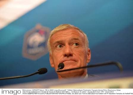 Fußball, Nationalteam Frankreich, Pressekonferenz Didier Deschamps Didier Deschamps (selectionneur equipe de France de football) FOOTBALL : Conference de presse - Equipe de France - FFF - 05 11 2015 AnthonyBIBARD FEP Panoramic 