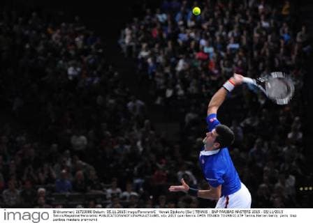Novak Djokovic (Ser) TENNIS : BNP PARIBAS MASTERS 2015 - 05 11 2015 TennisMagazine Panoramic 