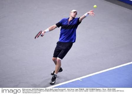 John Isner (usa) TENNIS : BNP PARIBAS Masters - Paris - 05 11 2015 JBAutissier Panoramic 