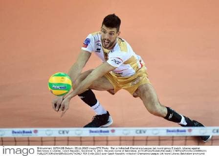 Men s Volleyball Champions League 1st round group E match, Liberec against Belchatow in Liberec, Czech Republic, November 5, 2015. Facundo Conte of Belchatow. (CTKxPhoto RadekxPetrasek) CTKPhotoP201511050993201  PER 5