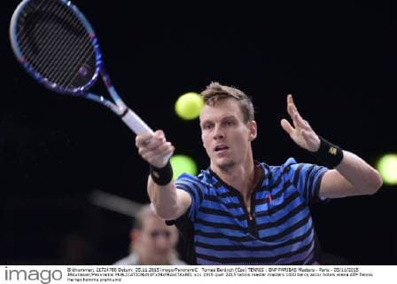 Tomas Berdych (Cze) TENNIS : BNP PARIBAS Masters - Paris - 05 11 2015 JBAutissier Panoramic 