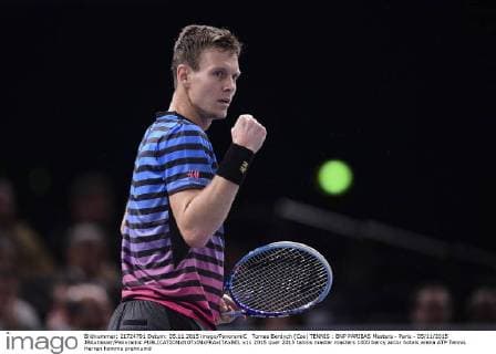 Tomas Berdych (Cze) TENNIS : BNP PARIBAS Masters - Paris - 05 11 2015 JBAutissier Panoramic 