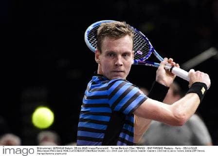 Tomas Berdych (Cze) TENNIS : BNP PARIBAS Masters - Paris - 05 11 2015 JBAutissier Panoramic 
