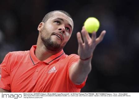 Jo Wilfried Tsonga (Fra) TENNIS : BNP PARIBAS Masters - Paris - 05 11 2015 JBAutissier Panoramic 