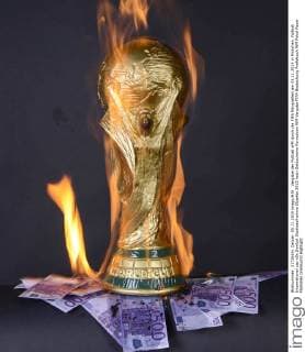 Vergabe der Fußball WM durch die FIFA fotografiert am 05.11.2015 in München. Fußball International