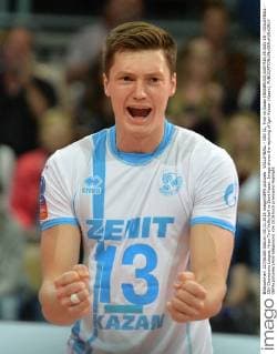 VOLLEYBALL - CEV CL, Tirol vs Kazan INNSBRUCK,AUSTRIA,05.NOV.15 - VOLLEYBALL - CEV Champions League, Hypo Tirol Volleyball vs Zenit Kazan. Image shows the rejoicing of Igor Kobzar (Kazan). GEPAxpictures xAmirxBeganovic