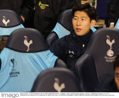 Football - 2015 2016 Europa League - Group J: Tottenham Hotspur vs. R.S.C. Anderlecht Son Heung Min of Tottenham at White Hart Lane. COLORSPORT ANDREW COWIE 