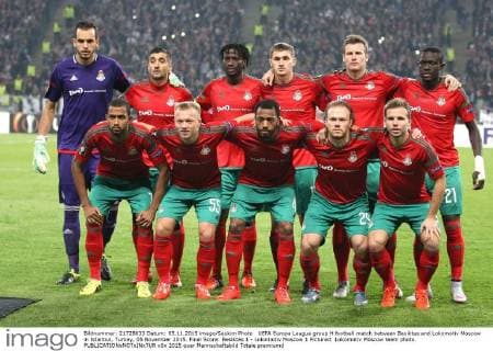 UEFA Europa League group H football match between Besiktas and Lokomotiv Moscow in Istanbul, Turkey, 05 November 2015. Final Score: Besiktas 1 - Lokomotiv Moscow 1 Pictured: Lokomotiv Moscow team photo. 